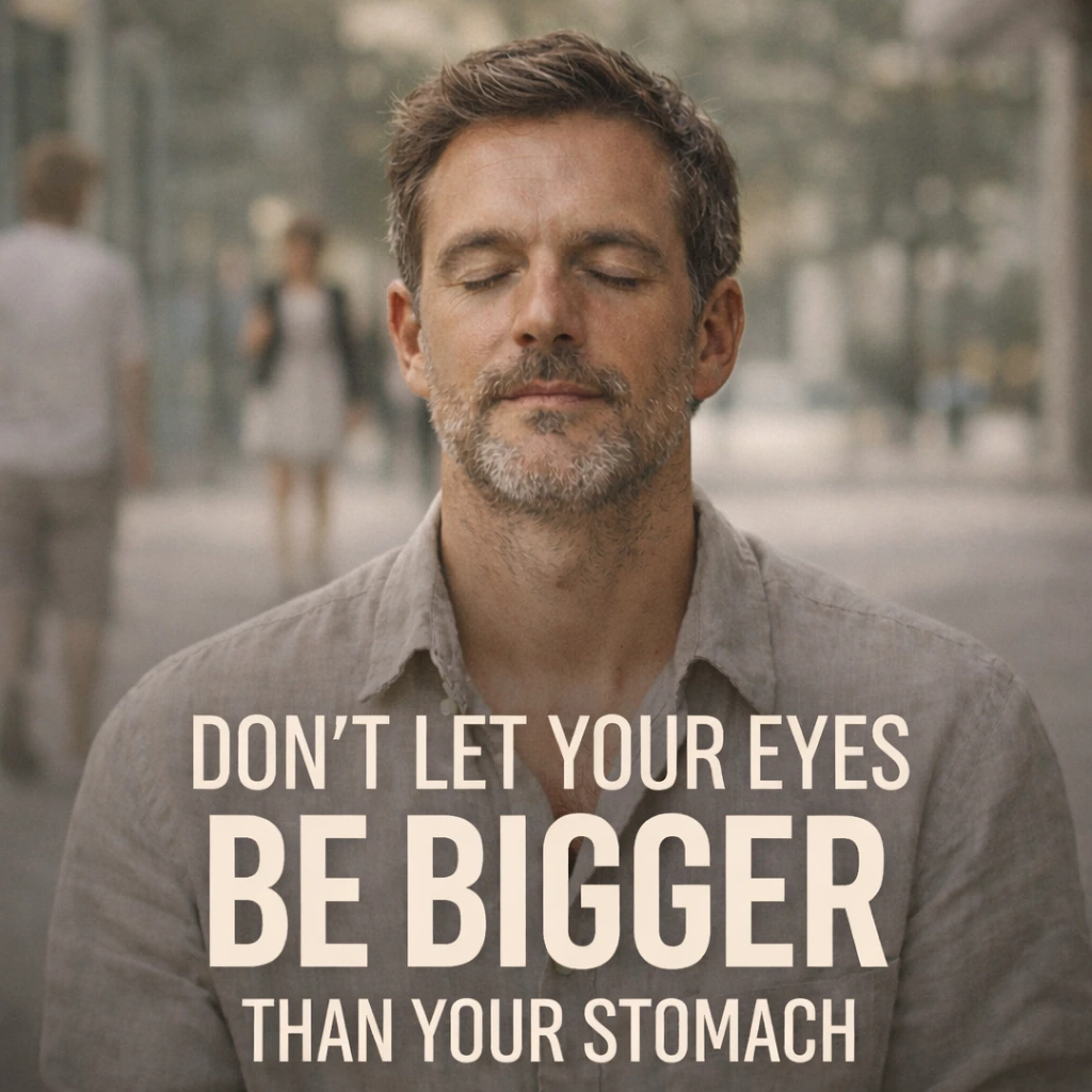 Don’t let your eyes be bigger than your stomach
